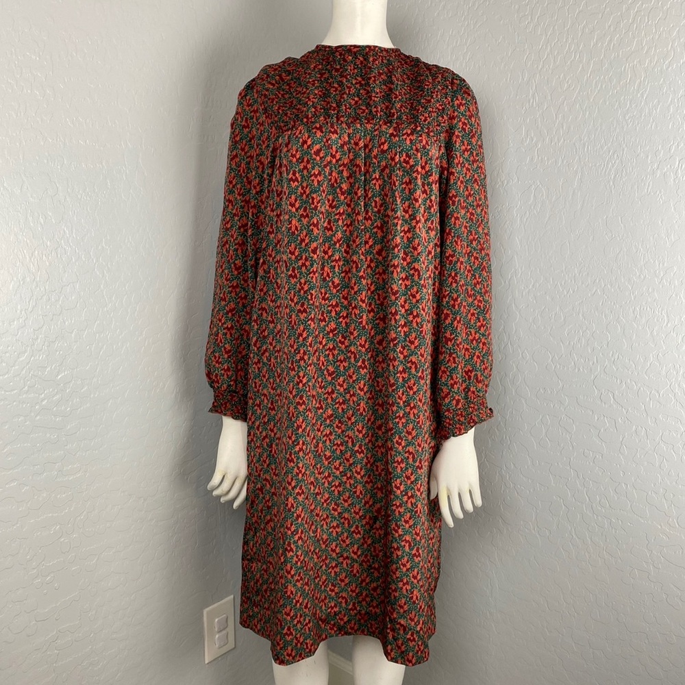 Vintage Leslie Fay Long Sleeve Modest Dress